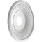 Ekena Millwork Berkshire PVC Ceiling Medallion (Canopies up to 7"), 16"OD x 3 1/2"ID x 1"P, Bright Coat Aluminum CMP16BEBAL - alternate 2